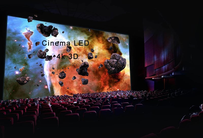 cinema led display wall with 8k 3d effect