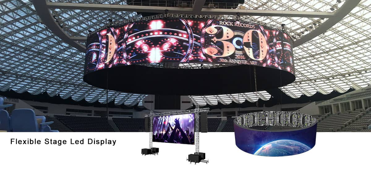 Flexible stage rental led display make creative events possible