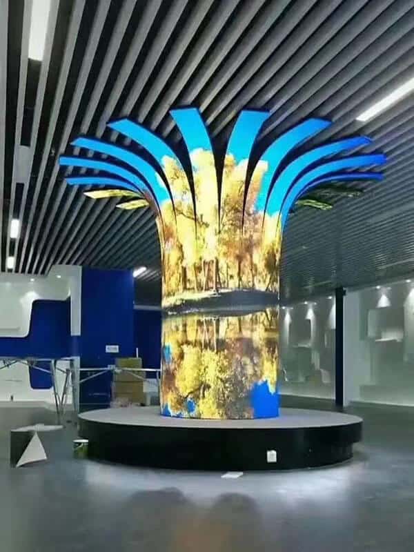 creative pillar led video screen