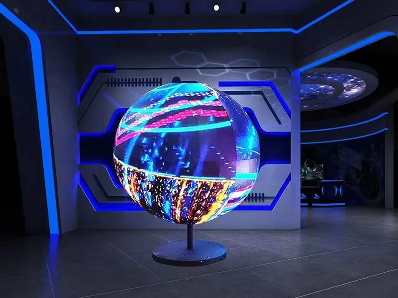 global led video display for meseum