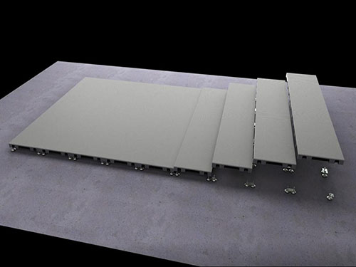 ledtop floor led display installation process 4