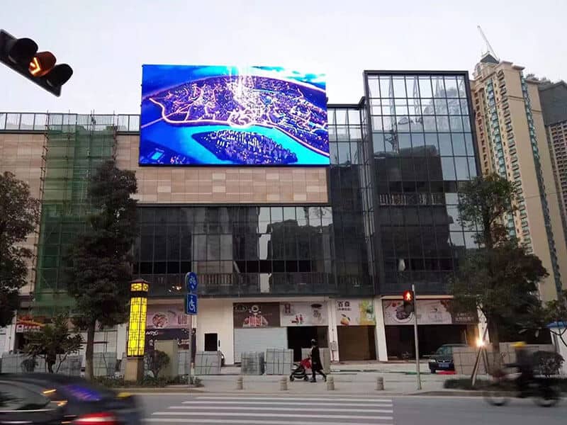 outdoor mesh led display Project case image