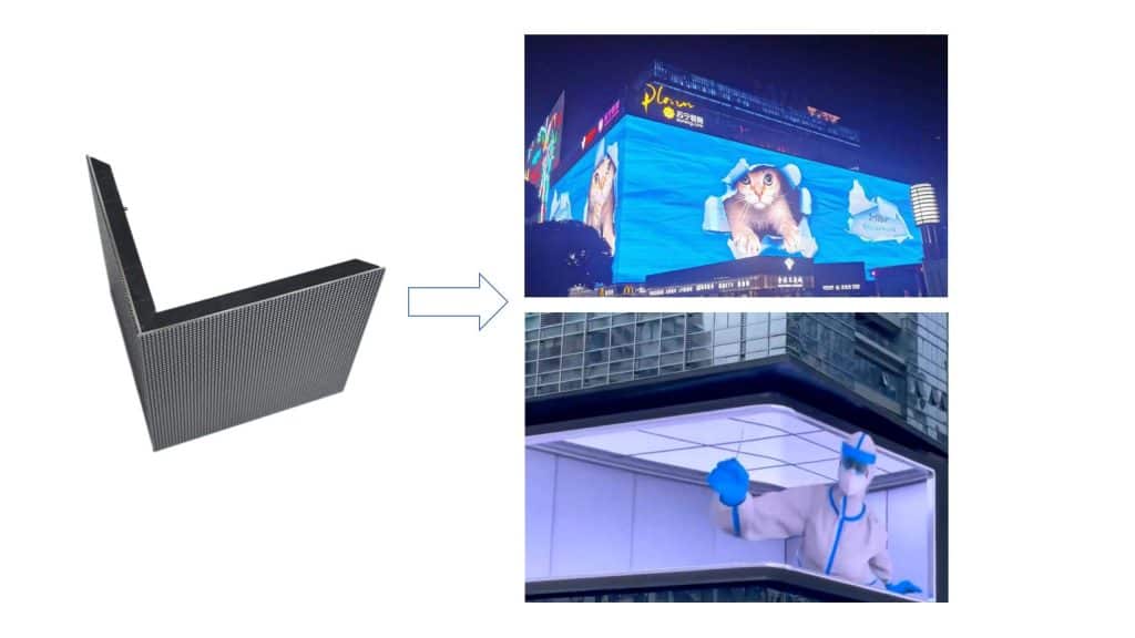 right angle outdoor billboard
