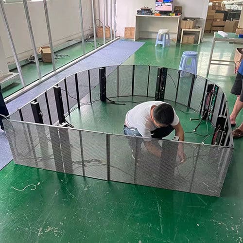 irregular transparent led display