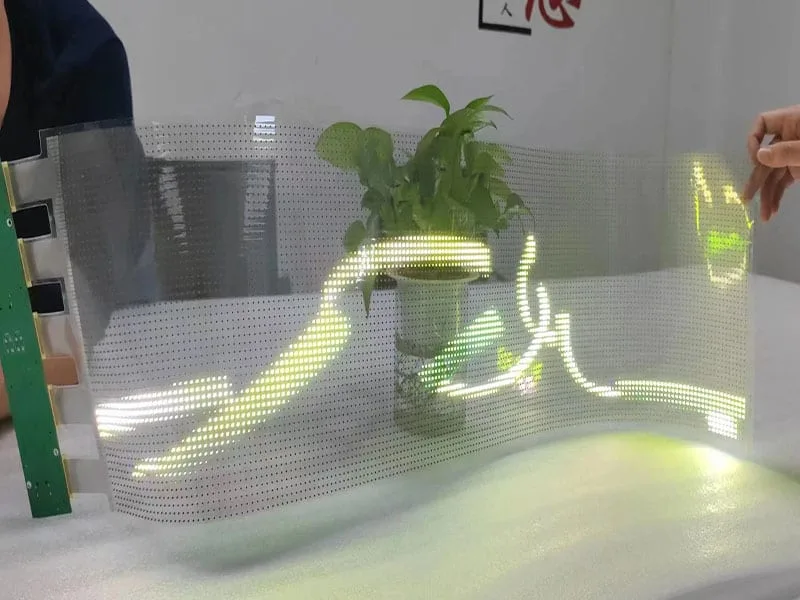 transparent film led display