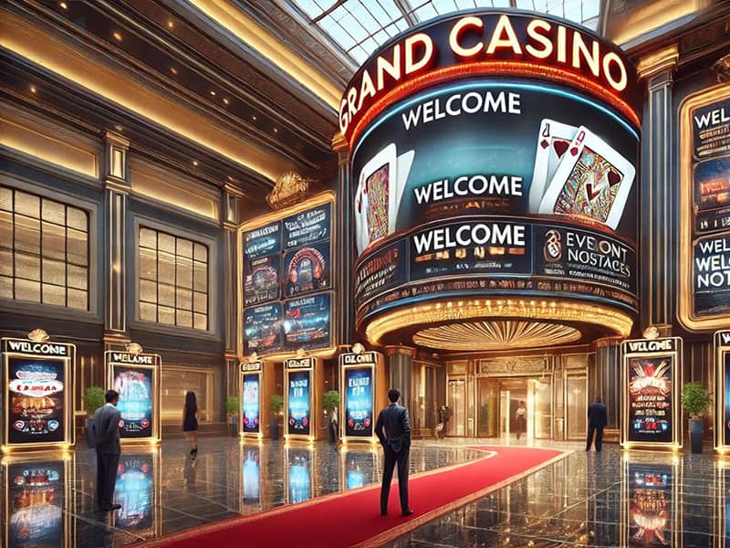 casino entrance led screen project case