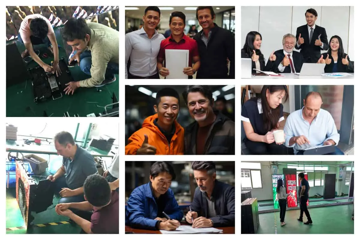 ledtoptech factory clients visiting