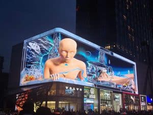 naked eye 3d led display advertising shopping mall
