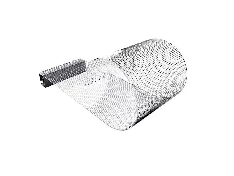 Flexible transparent LED film stuck directly onto a glass balustrade in a shopping mall, showing invisible circuit design.