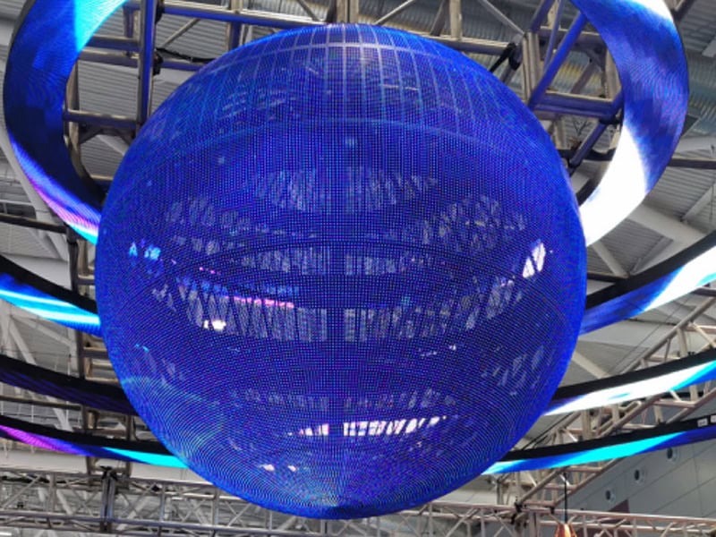 custom transparent led screen ball design