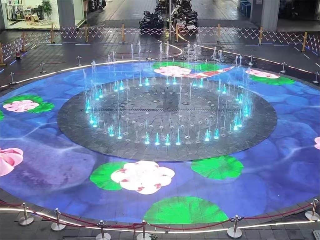 floor dance display screen