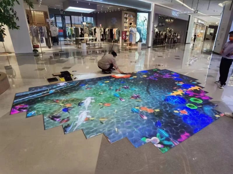 floor dance display screen
