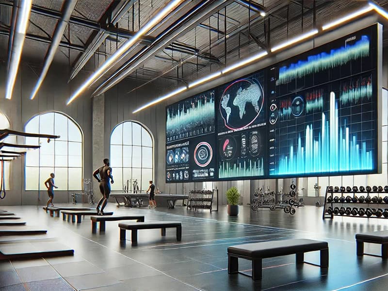 modern training facility led screen