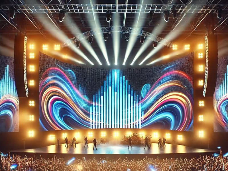 entertainment events flexible led screen