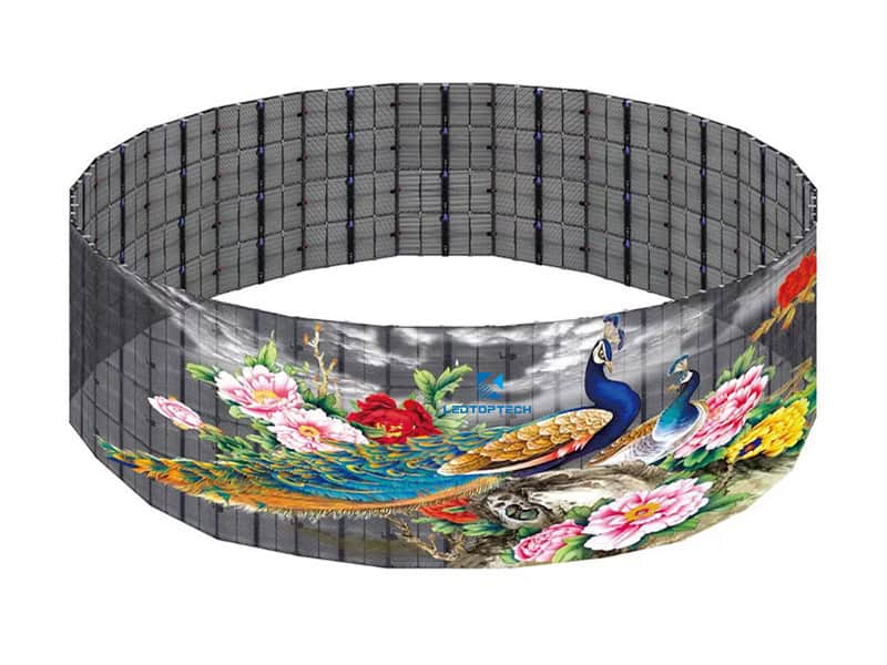 flexible transparent led display ledtoptech