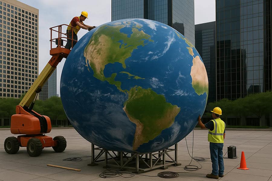 alt with Sphere LED Screen