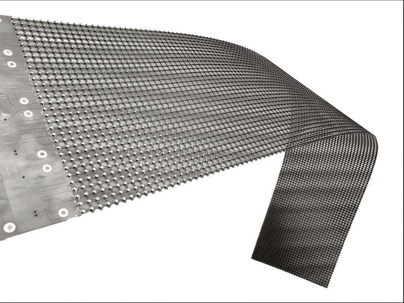 Frameless Holographic Transparent LED Screen displaying 3D floating video effects for museums and exhibitions