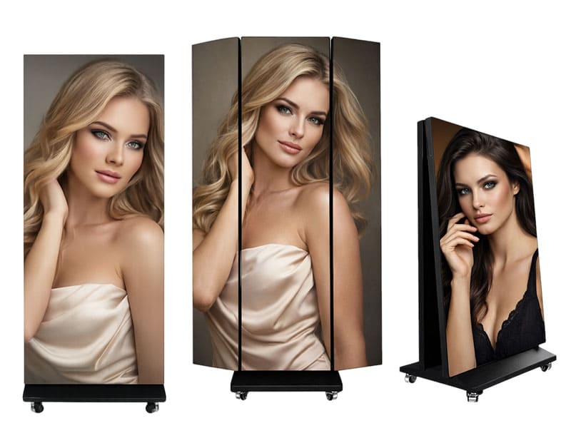 Foldable LED Display & Digital Totem – your all-in-one solution for stunning visuals, anywhere, anytime