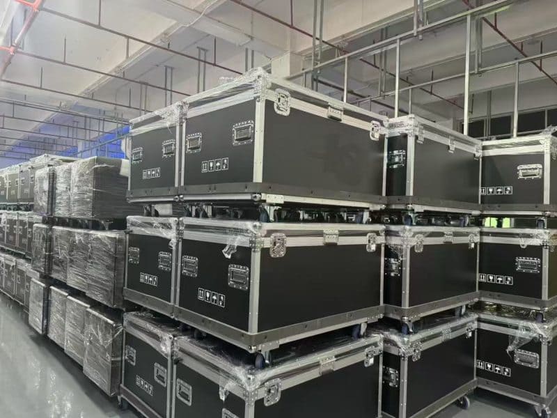 portable rental led display package flight box