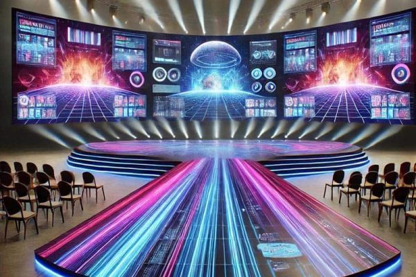curved event led display