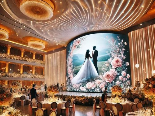 flexible soft led screen for wedding venue