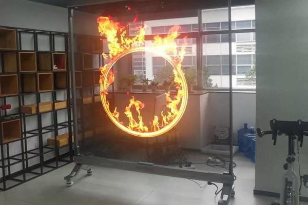 transparent led poster